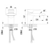 Смеситель для умывальника монолитный каскадный LEMARK Status (LM4446C)