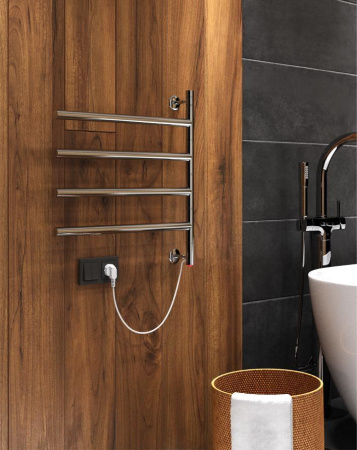 Полотенцесушитель электрический 520х500 INDIGO Стрела (STE52-60) правое подключение