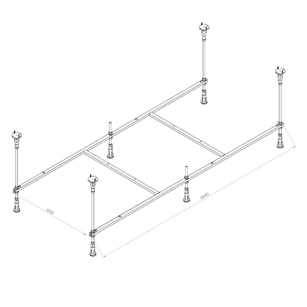 Каркас для ванны 170х75 см AM.PM X-Joy (W94A-170-075W-R)
