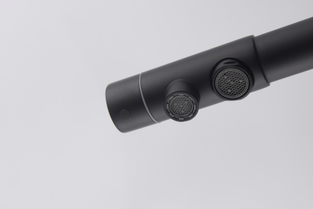 Смеситель для кухни Timo Hette (1026/03F) с подключением к фильтру, черный