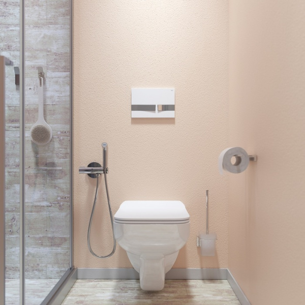 Клавиша смыва универсальная 006 IDDIS Unifix (UNI06WCi77), белая