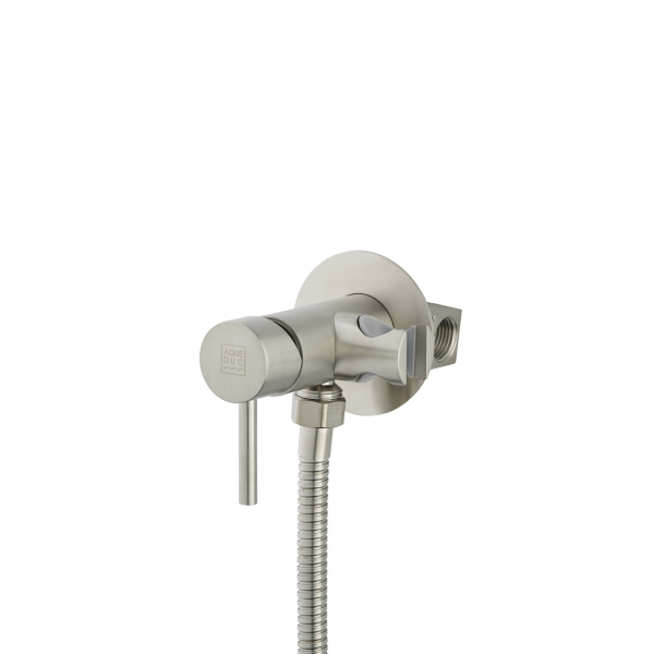 Смеситель для биде AQUEDUC (345732) с гигиеническим душем, сталь Смеситель для биде AQUEDUC (345732) с гигиеническим душем, сталь