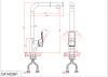 Смеситель для кухни DK Berlin.Freie (DA1432501) с выдвижной лейкой