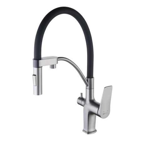 Смеситель для кухни LEMARK Bronx (LM3761GM) графит