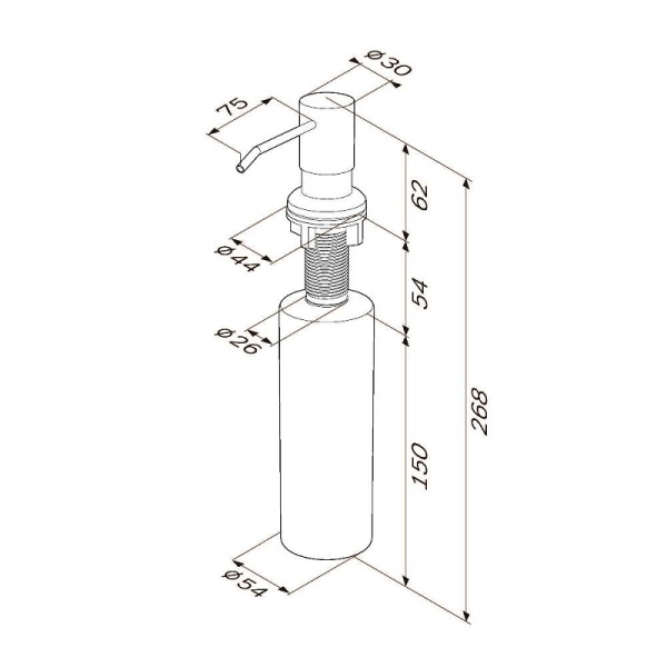 Диспенсер универсальный Am.Pm X-Joy (A8437122) черный