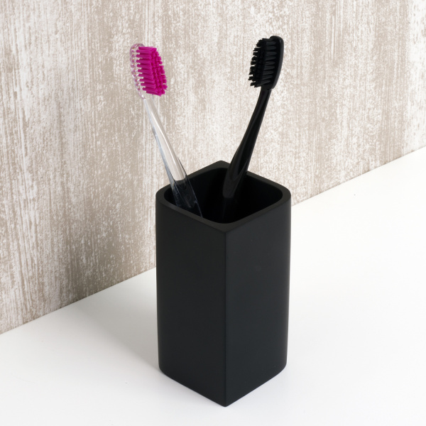 Стакан для зубных щеток WasserKRAFT Elba (K-2728) черный Стакан для зубных щеток WasserKRAFT Elba (K-2728) черный