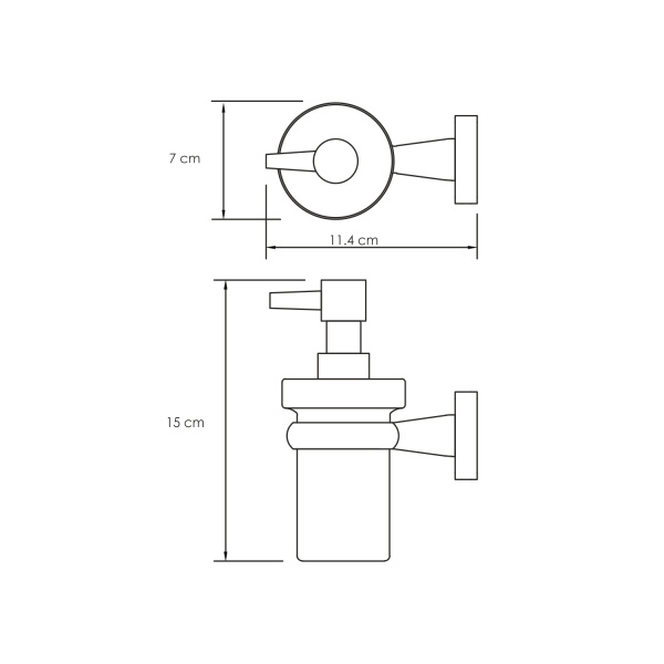 Дозатор для жидкого мыла WasserKRAFT  Lippe (K-6599)