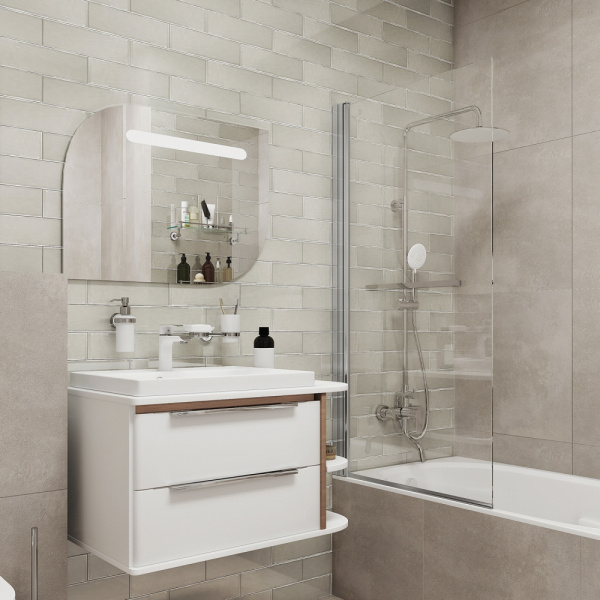 Шторка на ванну, 75 x 145 см, IDDIS Slide (SLI5CS7i90)