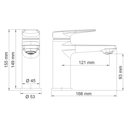 Смеситель для умывальника WasserKRAFT Lopau (3203)