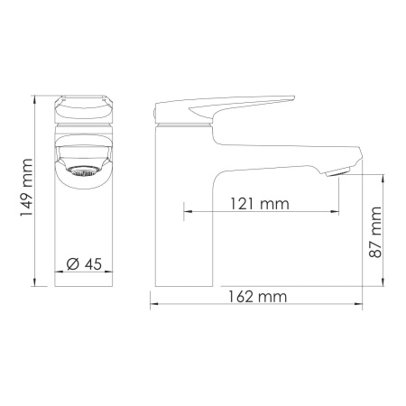 Смеситель для умывальника WasserKRAFT Aisch (5503), золото