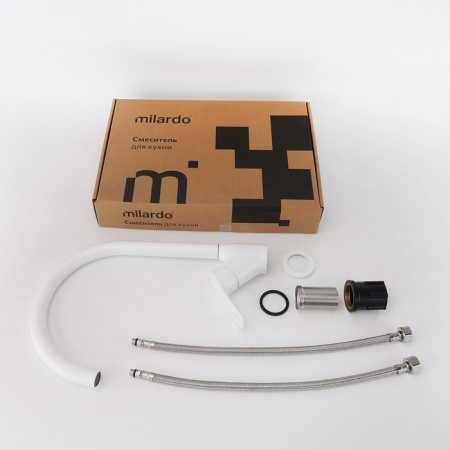Смеситель для кухни Milardo Rora (RORWT0JM05), белый