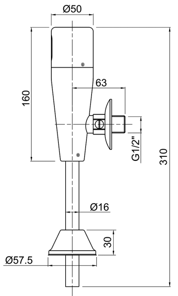 Cмывное устройство для писсуаров LEMARK Project LM4654CE сенсорное