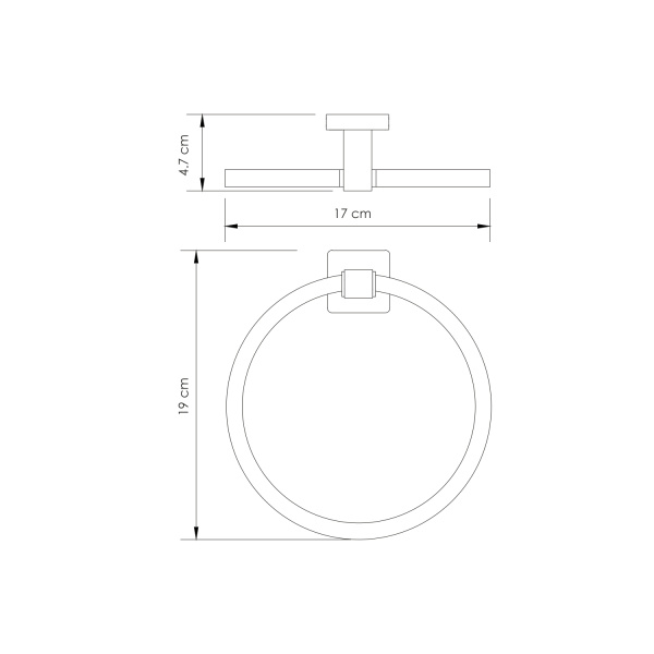 Держатель полотенец WasserKRAFT  Lippe (K-6560)