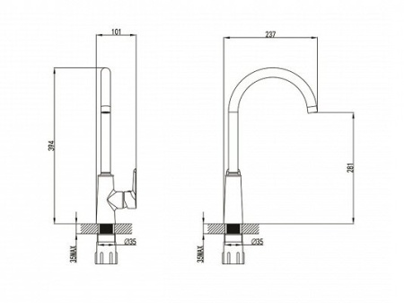 Смеситель для кухни IDDIS Cloud (CLOWG00i05), белый-золото