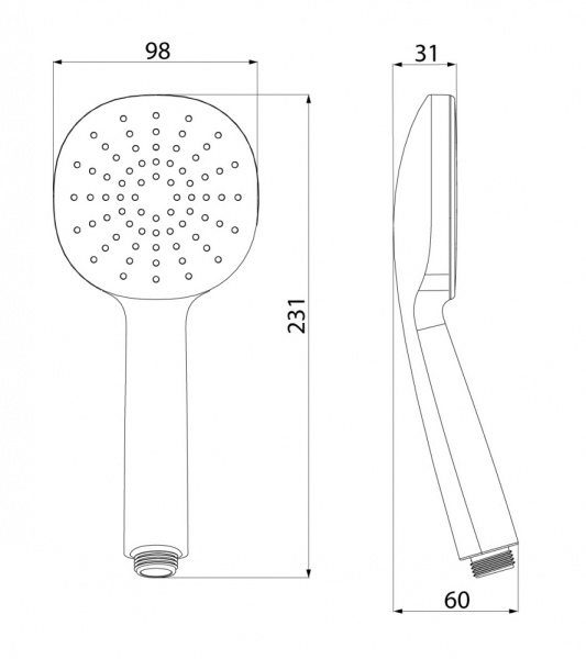 Лейка для душа IDDIS Optima Home (OPH1F98i18)