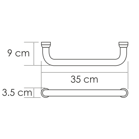Поручень для ванны WasserKRAFT (K-1066)
