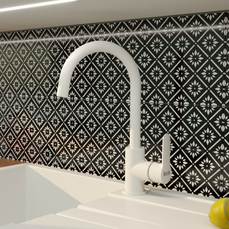 Смеситель для кухни IDDIS Cuba (CU6WTJ0i05), белый