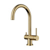 Смеситель для кухни OMOIKIRI Yamada (4994264) с подключением к фильтру, античная латунь