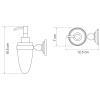 Дозатор для жидкого мыла WasserKRAFT  Ammer (K-7099) сталь