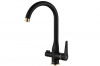 Смеситель для кухни с подключением к фильтру ZORG Steel Hammer (SH 910 BLACK BR) черный/бронза