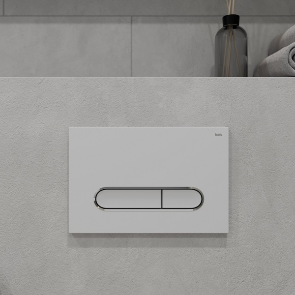 Клавиша смыва универсальная 001 IDDIS Unifix (UNI01WCi77), белая