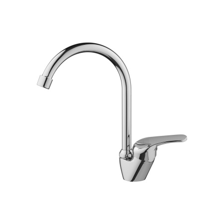 Смеситель для кухни AQUEDUC (345385) с поворотным изливом  и боковой ручкой, хром