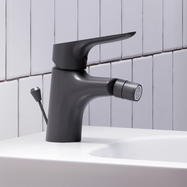 Смеситель для биде DAMIXA Jupiter (770240300) с донным клапаном, черный Смеситель для биде DAMIXA Jupiter (770240300) с донным клапаном, черный