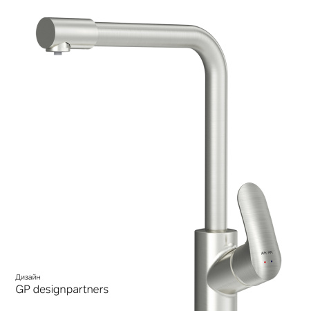 Смеситель для кухни Am.Pm Like (F8005711) с каналом для питьевой воды, сатин