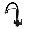 Смеситель для кухни Haiba (HB76857) с подключением к фильтру, черный