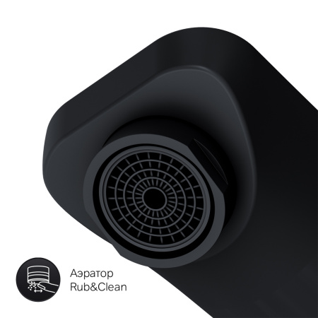 Смеситель для раковины, монтируемый в стену Am.Pm Gem (F90A72222) черный