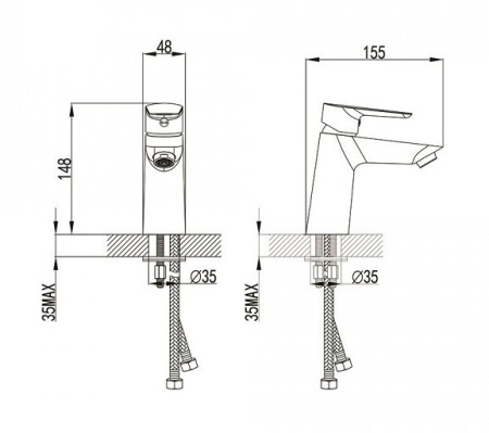 Смеситель для раковины IDDIS Cloud (CLOWG00i01 ), белый-золото