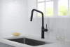 Смеситель для кухни Timo Saona (2386/03FL) с выдвижной лейкой, черный