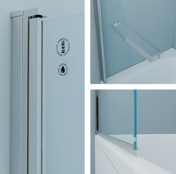 Шторка на ванну, 90 x 140 см, IDDIS Ray (RAY6CS9i90)