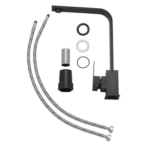 Смеситель для кухни AQUEDUC (34532420) с поворотным изливом, черный