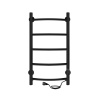 Полотенцесушитель электрический 800х400 INDIGO Arc Lux (LCALE80-40BRRt) универсальное подключение, черный
