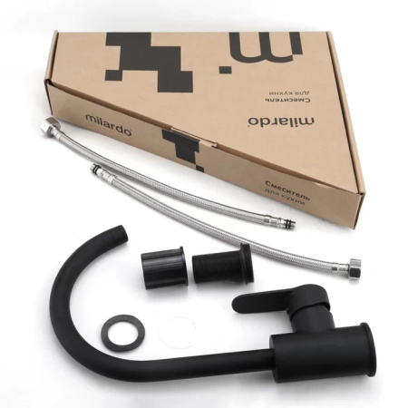 Смеситель для кухни Milardo Poli (POLBLJ0M05) черный