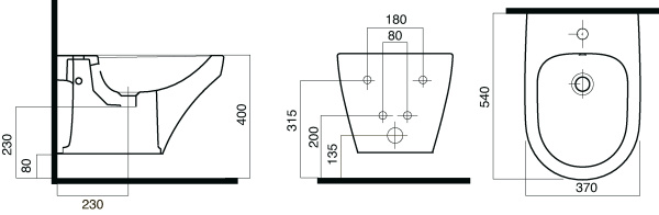 Подвесное биде Am.Pm Inspire (C503411WH)