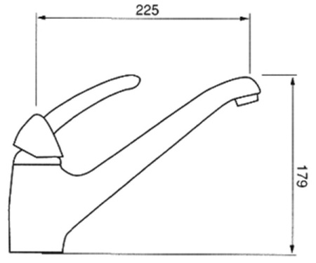 Смеситель для кухни REGINOX ROSSINI Chrome (K343K)