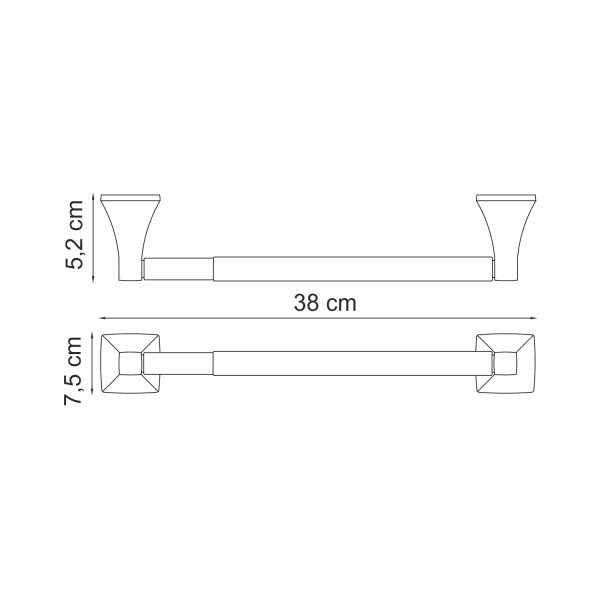 Держатель бумажных полотенец WasserKRAFT  Wern (K-2591)