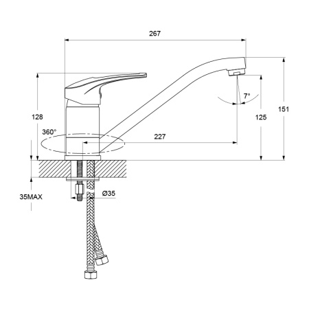 Смеситель для кухни, IDDIS Carlow Plus (CRPSB00i05) Смеситель для кухни, IDDIS Carlow Plus (CRPSB00i05)