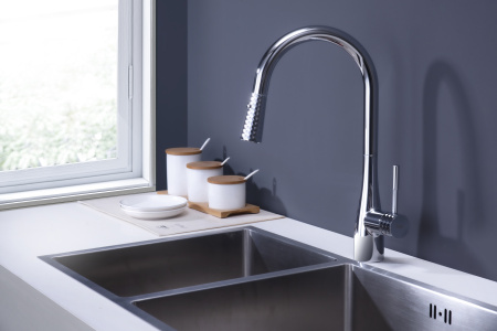 Смеситель для кухни DK Rhein.Schiller (DA1462501C) с выдвижной лейкой