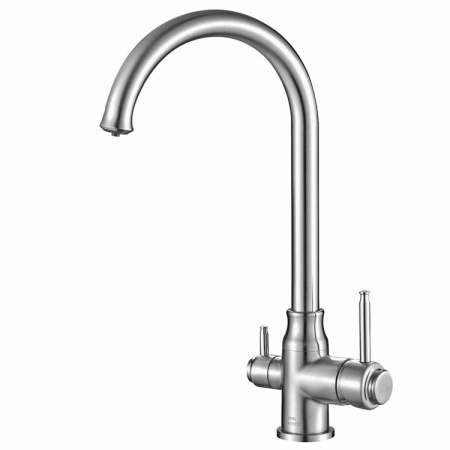 Смеситель для кухни с подключением к фильтру ZORG Steel Hammer (SH 763 CR)
