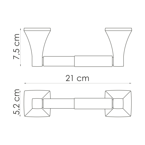 Держатель туалетной бумаги WasserKRAFT  Wern (K-2522)
