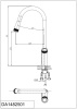 Смеситель для кухни DK Bayern.Alfeld (DA1482501) с выдвижной лейкой