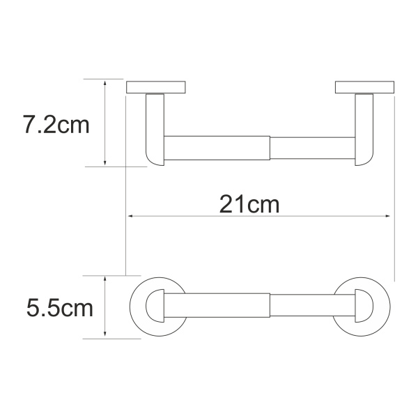 Держатель туалетной бумаги WasserKRAFT  Rhein (K-6222)