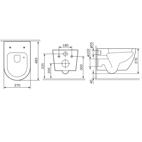 Унитаз подвесной Am.Pm Like AquaSpin (C801900SC ) ,безободковый, с сиденьем микролифт