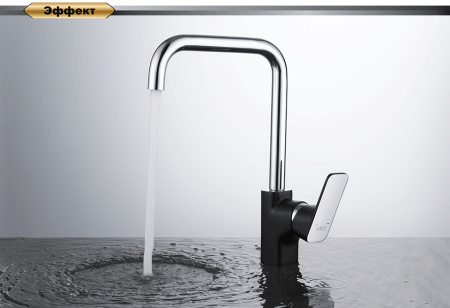 Смеситель для кухни DK Berlin.Technische (DA1432495) черный-хром