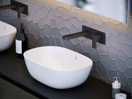 Встраиваемый смеситель для раковины Timo Selene (2071/03SM) черный