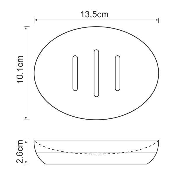 Мыльница WasserKRAFT Vils (K-6129) черная