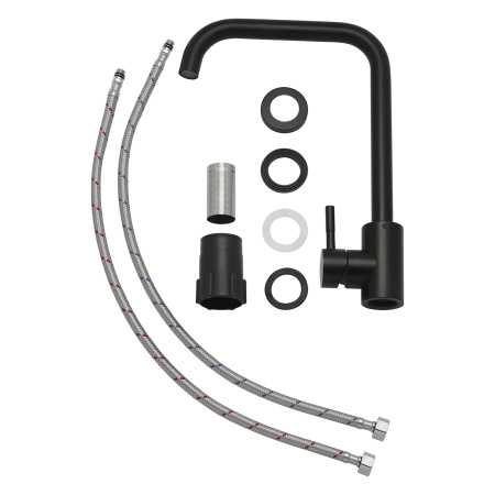 Смеситель для кухни AQUEDUC (34532320) с поворотным изливом, черный